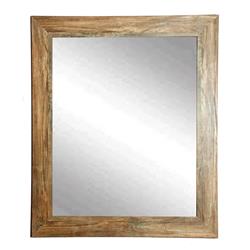 Traditional Blonde Barnwood Framed Vanity Wall Mirror 32 X 38.5 In. Av34large