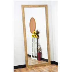 Traditional Blonde Barnwood Framed Floor Leaning Tall Mirror 32 X 65.5 In. Av34tall