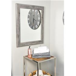Smooth Gray Barnwood Framed Vanity Wall Mirror 22 X 32.5 In. Av35small