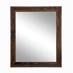 Rustic Espresso Framed Vanity Wall Mirror 26.5 X 31.5 In. Bm017m