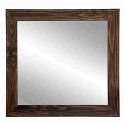 Rustic Espresso Framed Square Or Diamond Framed Vanity Wall Mirror 31.5 X 31.5 In. Bm017sq