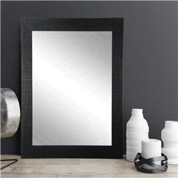 Etched Black Vanity Framed Vanity Wall Mirror 32 X 35.5 In. Av5med