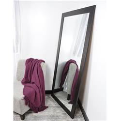 Etched Black Tall Vanity Framed Vanity Wall Mirror 32 X 65.5 In.