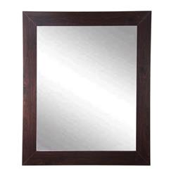 Walnut Showroom Vanity Framed Vanity Wall Mirror 32 X 38.5 In. Av6large