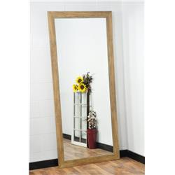 Blonde Barnwood Framed Floor Leaning Tall Framed Vanity Wall Mirror 32 X 66 In.