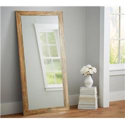 Blonde Barnwood Framed Floor Leaning Tall Mirror 32 X 71 In. Bm034t