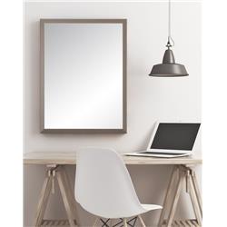 Modern Matte Gray Wall Mirror 29.5 X 19.5 In. Bm070s