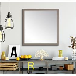 Modern Matte Gray Wall Mirror 29.5 X 29.5 In. Bm070sq