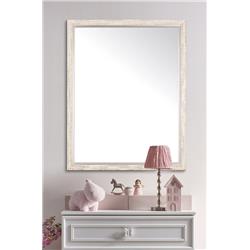 Silver And Cream Aspen Wall Mirror 30 X 25 In. Bm072m