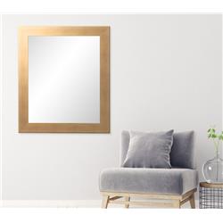 Brushed Gold Wall Mirror 32 X 27 In. Bm068m