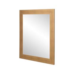 Brushed Gold Wall Mirror 32 X 36 In. Bm068m2