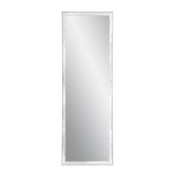 Bm74thin-l3 Farmhouse Gray & White Slim Floor Mirror