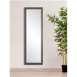 Bm75thin-l3 Charcoal Farmhouse Gray Slim Floor Mirror