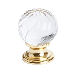 7031-907-c 1.18 In. Europa Knob - Gold With Transparent