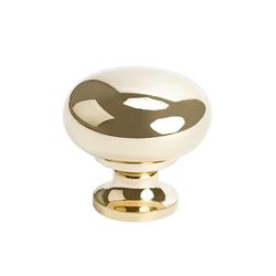 7315-303-p 1.25 In. Plymouth Knob - Polished Brass