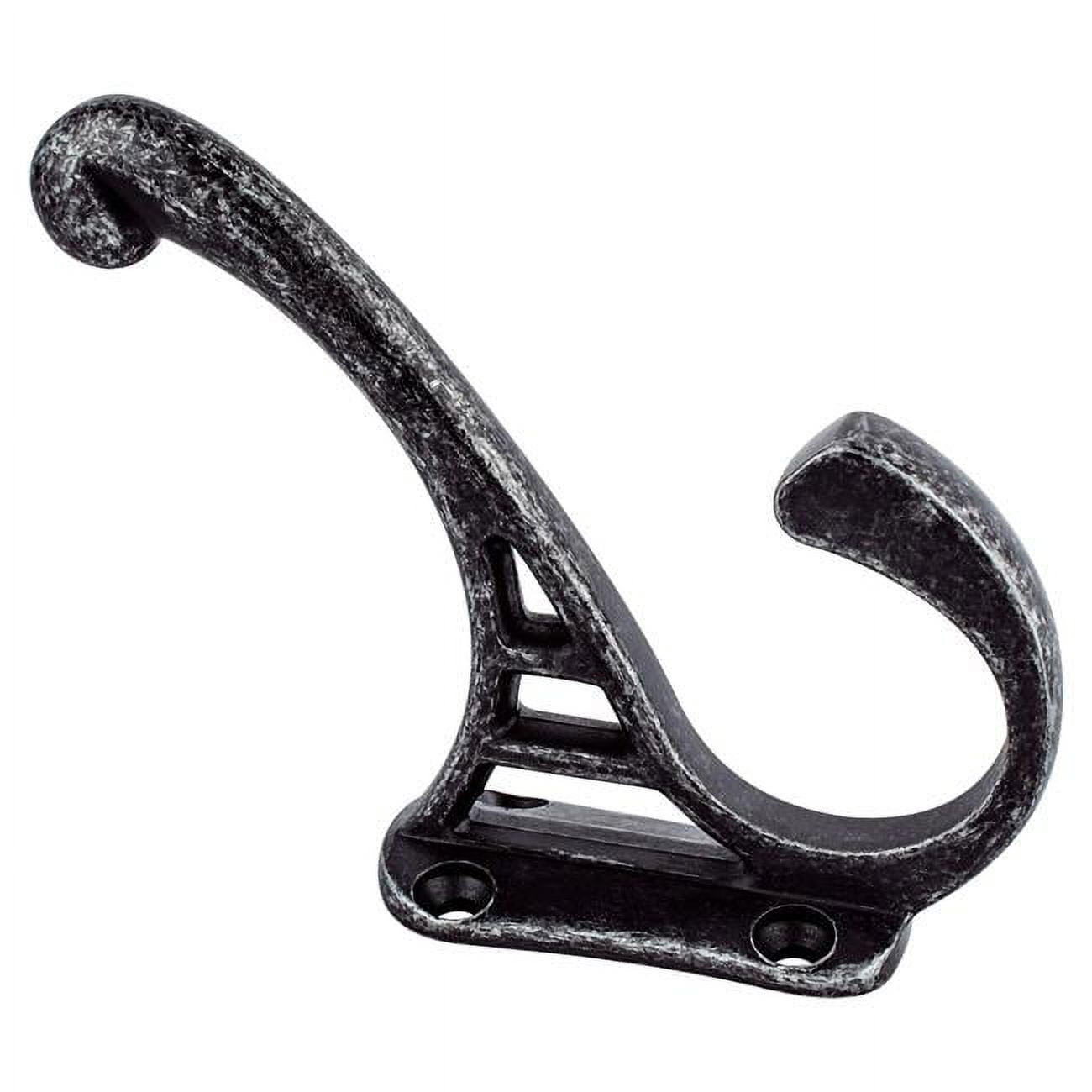 8017-lwi-p 4 In. Prelude Hook With Long Weathered Iron