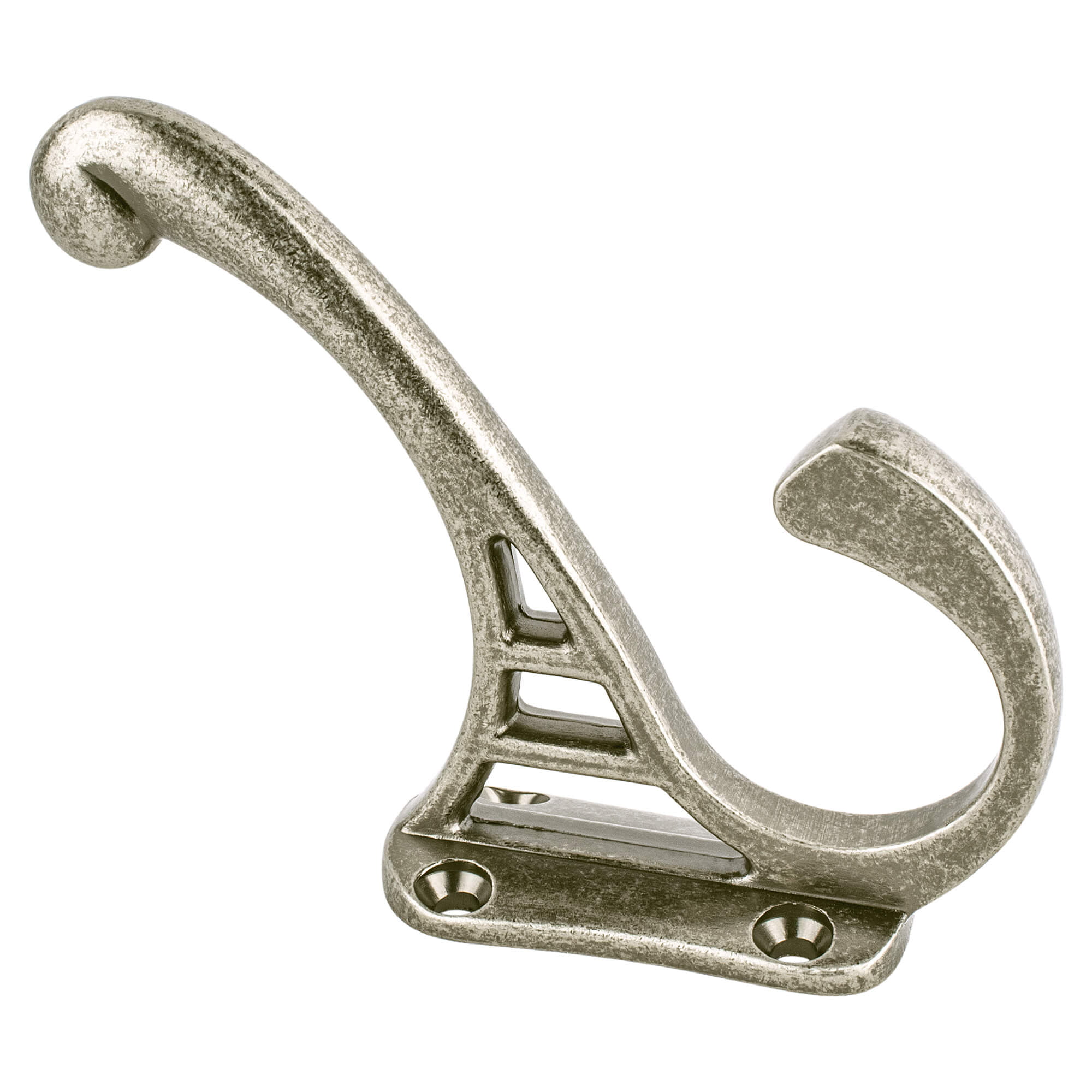 8013-wn-p 4 In. Prelude Hook With Long Weathered Nickel