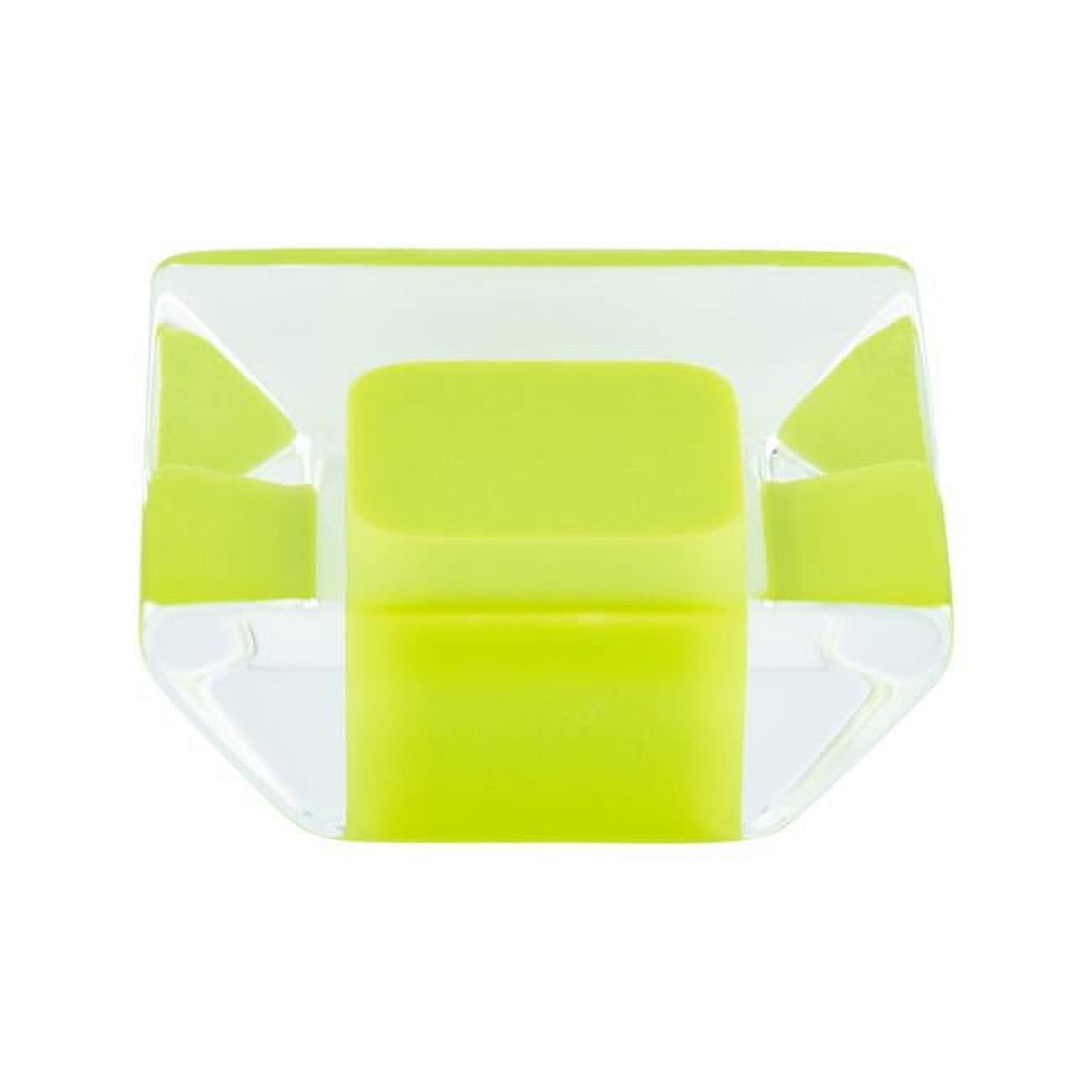 9751-7000-p 1.312 In. Core Knob With Long Lime Transparent