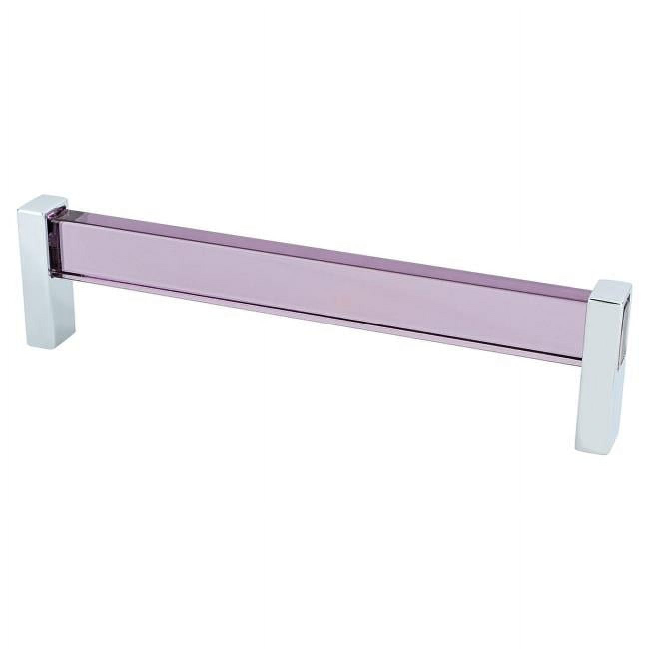 1136-7000-p 160 Mm Cc Prism Pull With Polished Chrome & Purple