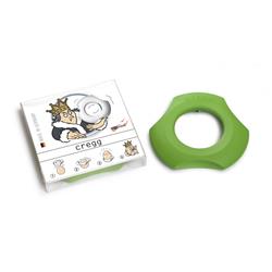 A001274 Single Pack & Eggshell Cutter Eggcup Napkin Ring, Lime