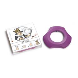 A001273 Single Pack & Eggshell Cutter Eggcup Napkin Ring, Purple