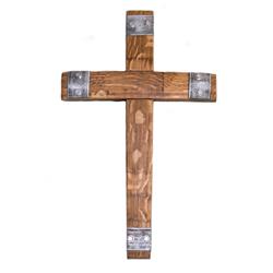 Cross1 Handcrafted Cross Wall Decor With Metal