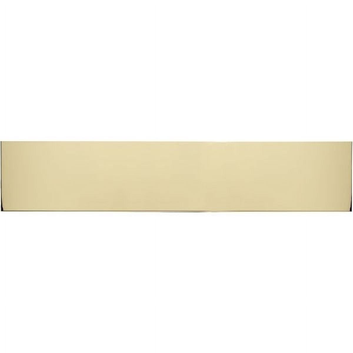 A09-p0830-628adh 8 X 30 In. Polished Brass-aluminum Adhesive Mount Kick Plate