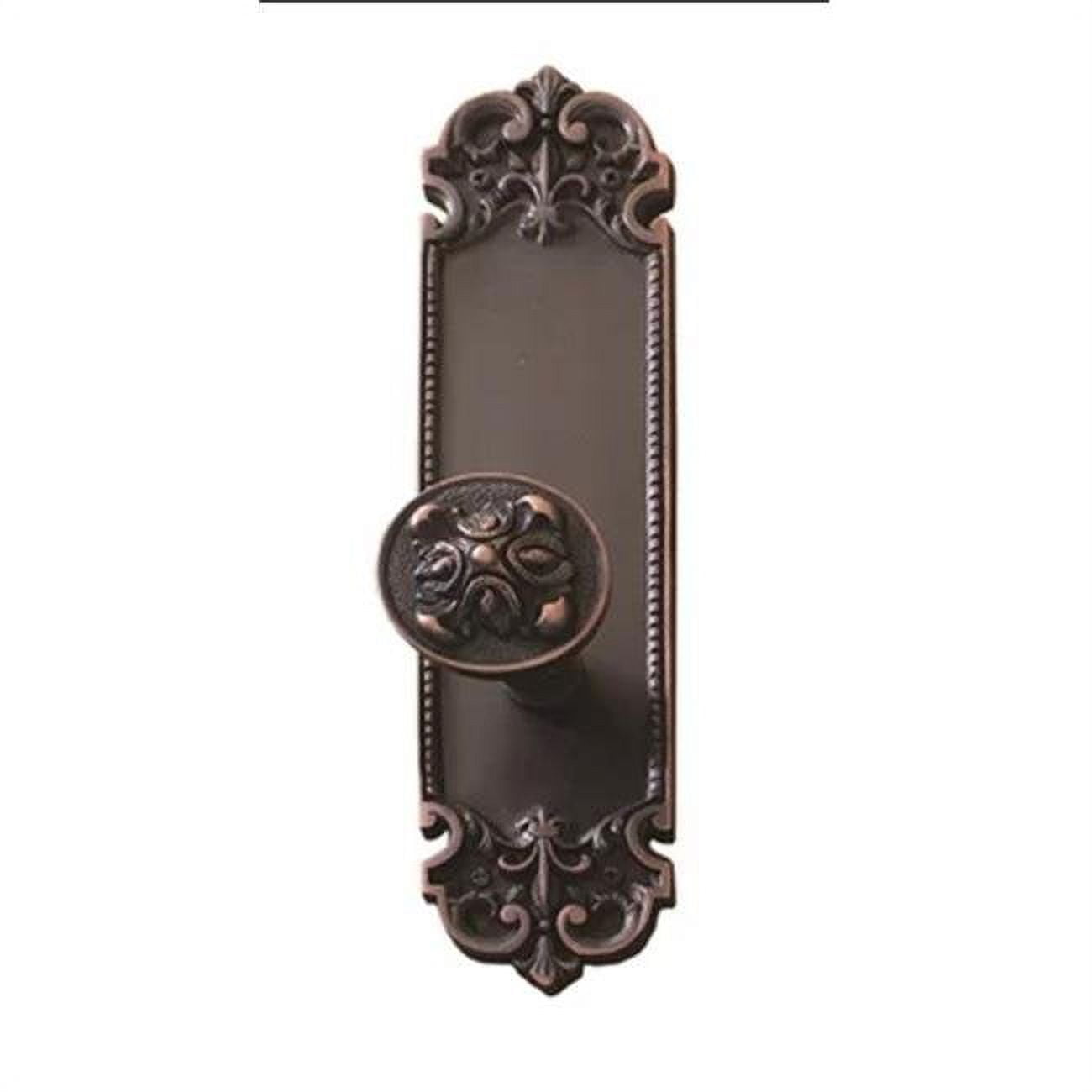 2.37 In. Satin Nickel Fleur De Lis Plate Passage Set