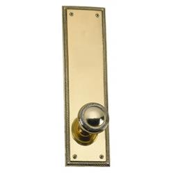 2.37 In. Polished Brass Academy Plate Privacy Set