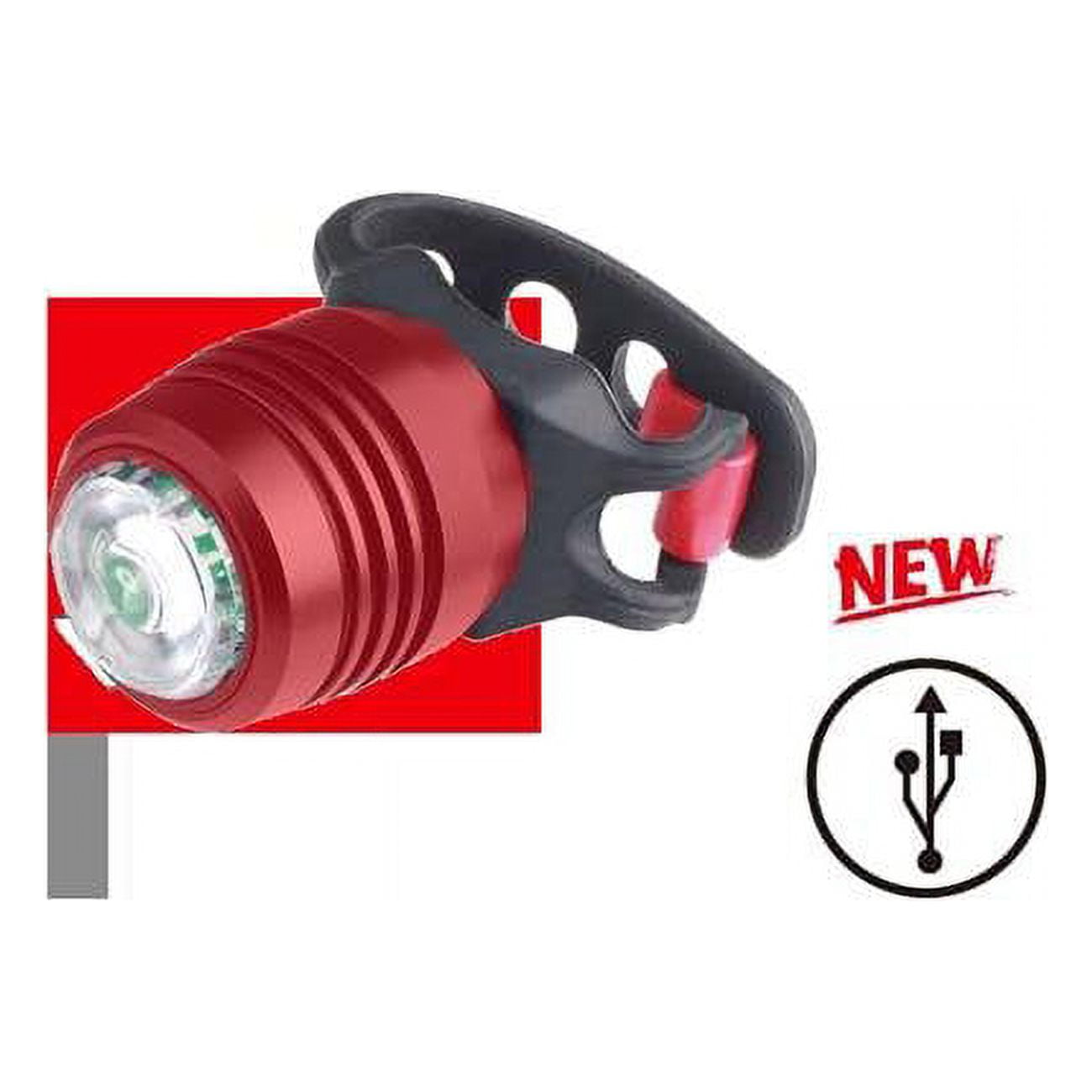 183r Usb Rechargeable Button Led Tail Light