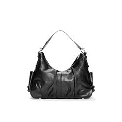 Fg70792b Alisa Italian Leather Bag - Black