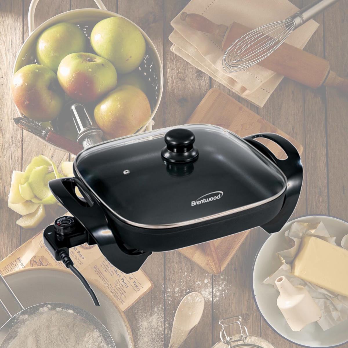 Picture of Brentwood SK-65 12 in. Electric Skillet with Glass Lid
