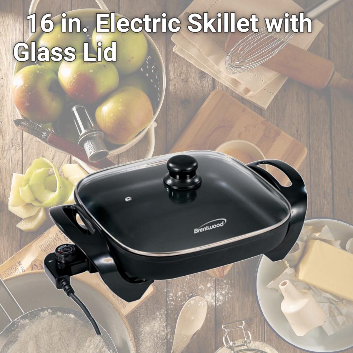 Picture of Brentwood SK-75 16 in. Electric Skillet with Glass Lid