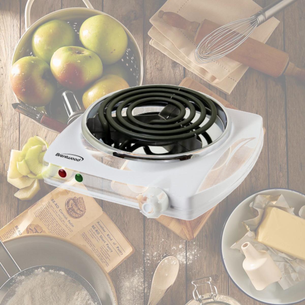 Picture of Brentwood TS-322 Electric 1000 Watt Single Burner - Powder Finish
