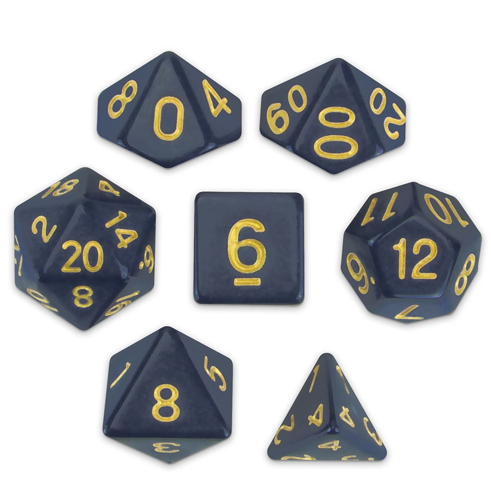 Polyhedral Dice & Dreamless Night -set Of 7