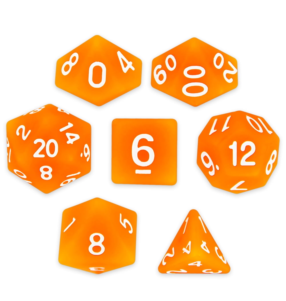 Polyhedral Dice & Forge Embers -set Of 7