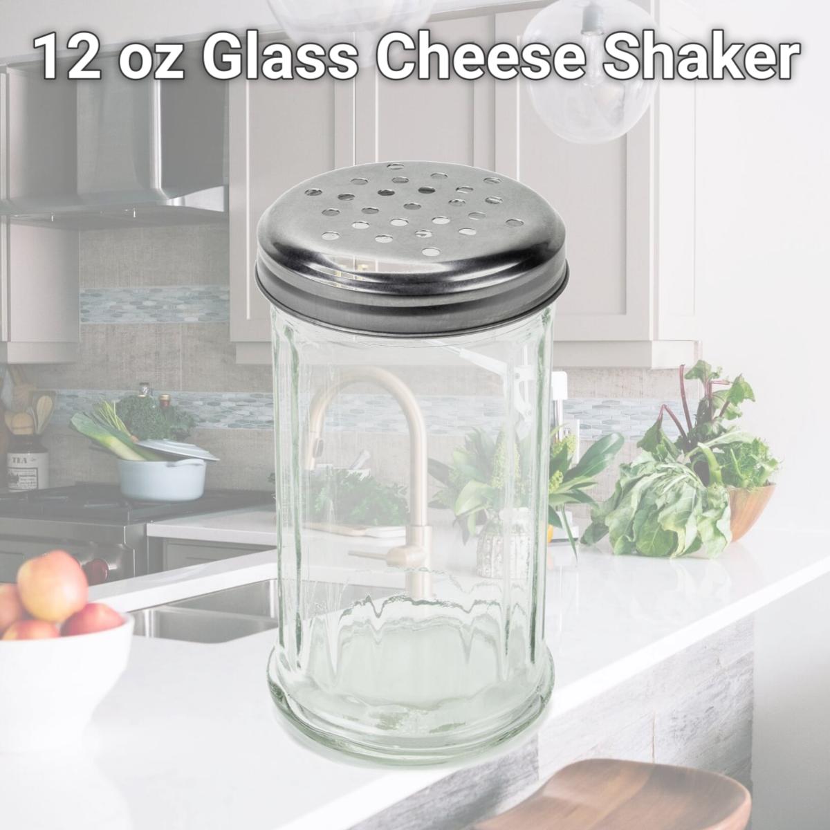 Picture of Brybelly KTBL-201 12 oz Glass Cheese Shaker