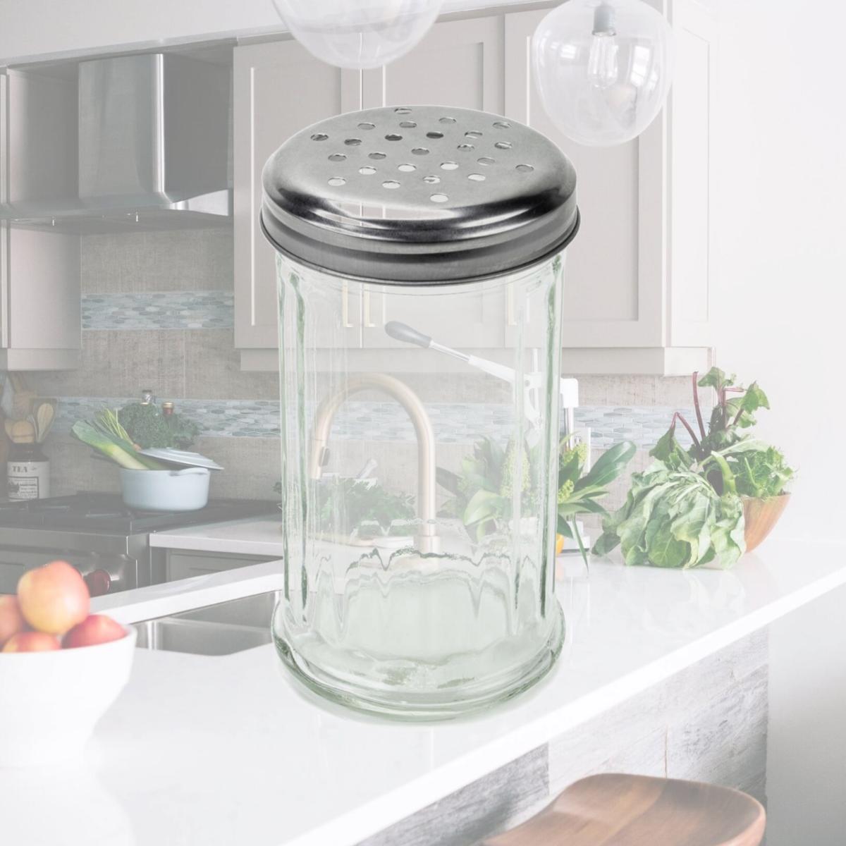 Picture of Brybelly KTBL-201 12 oz Glass Cheese Shaker