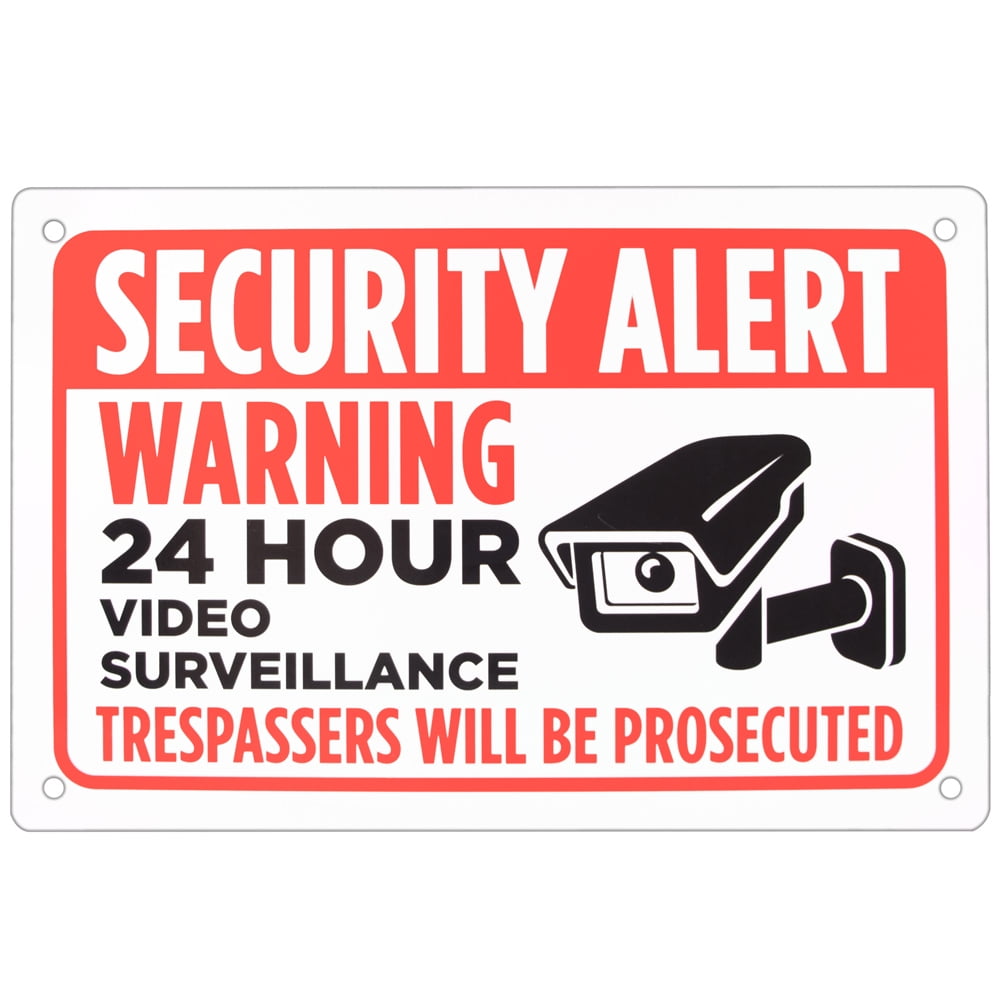 Isgn-008 18 X 12 In. Security Alert Sign
