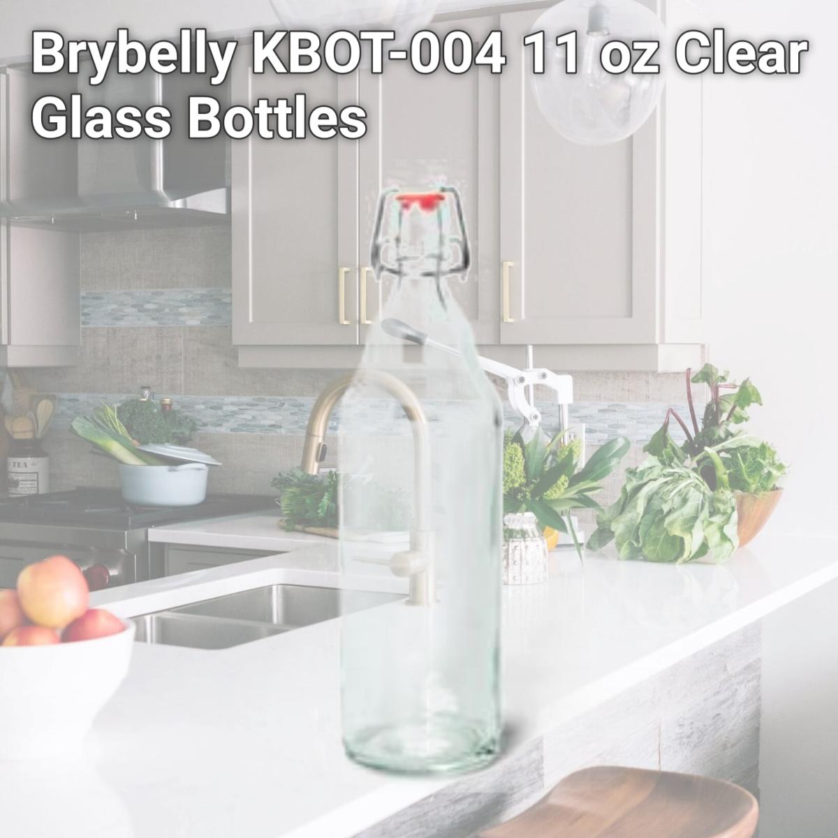 Picture of Brybelly KBOT-004 11 oz Clear Glass Bottles