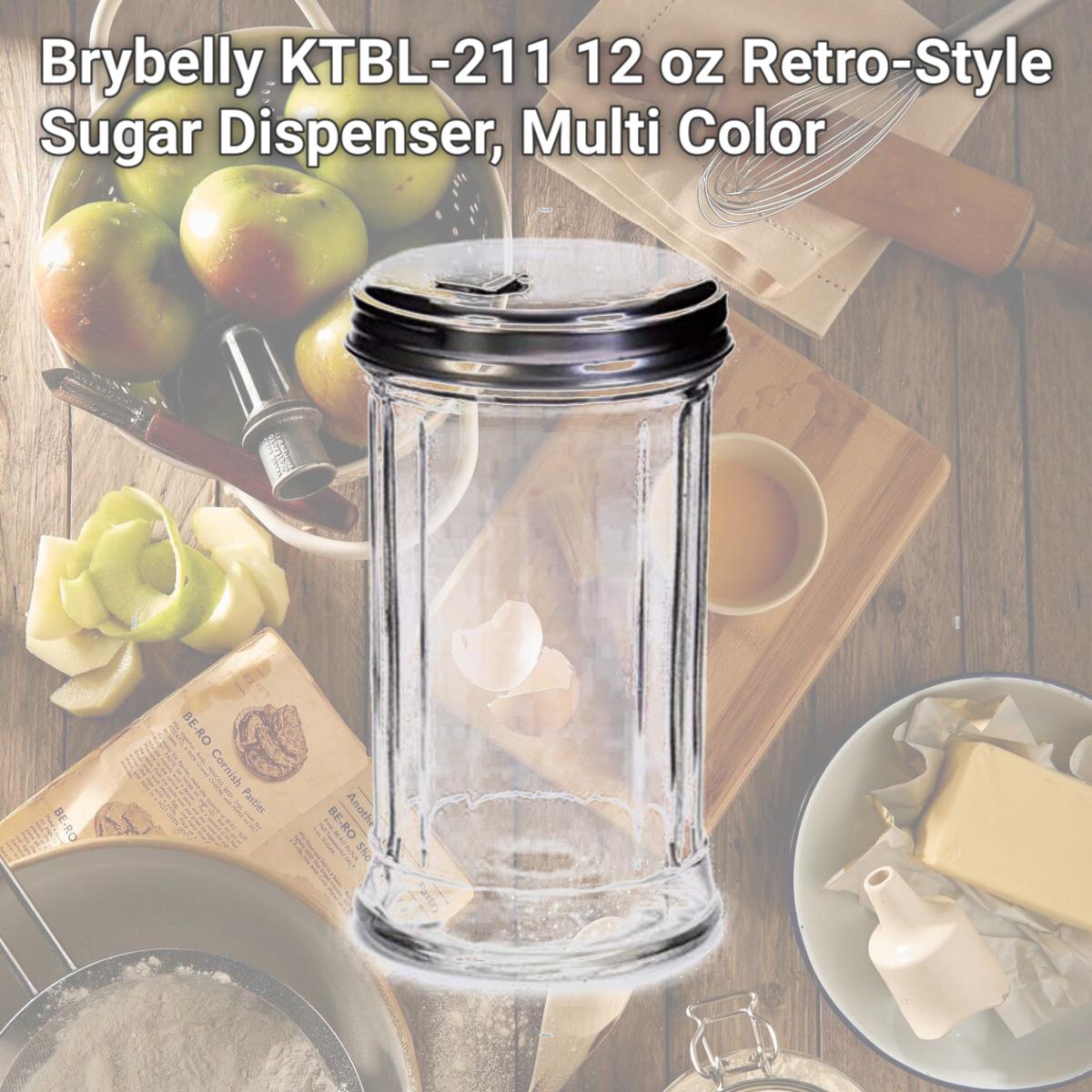 Picture of Brybelly KTBL-211 12 oz Retro-Style Sugar Dispenser, Multi Color