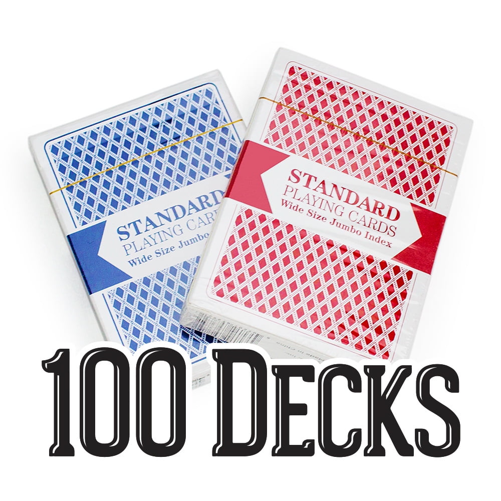 Gcar-003 50.004 50 100 Decks Brybelly Playing Cards - Wide Size, Jumbo Index