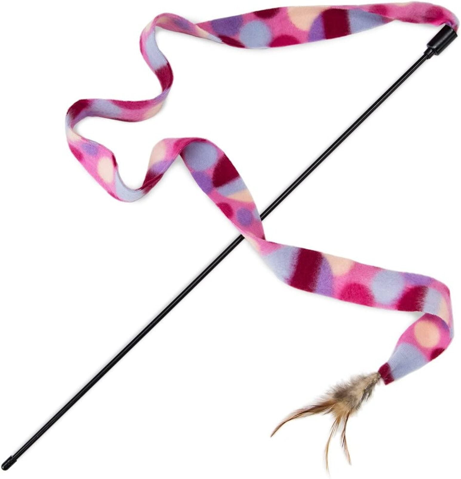Interactive Teaser Wand Cat Toy With Feather
