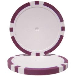 Purple Blank Poker 14 G Chips