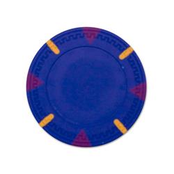 13.5 G Blue Blank Claysmith Triangle & Stick Poker Chip