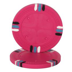 Pink Blank Claysmith 12 Stripe Poker Chip - 13.5 G