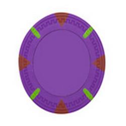 Purple Blank Claysmith Triangle & Stick Poker Chip, 13.5 G