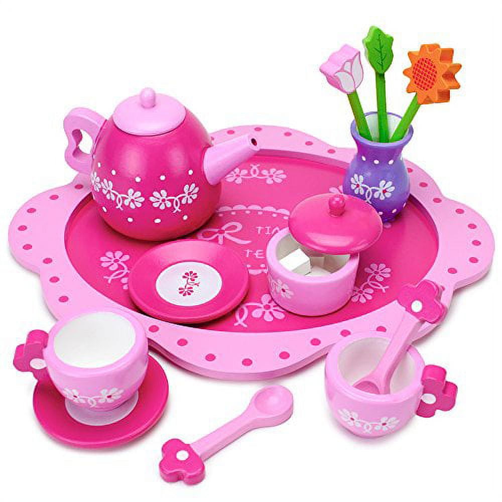 Teat-009 Pink Blossoms Tea Set For Two