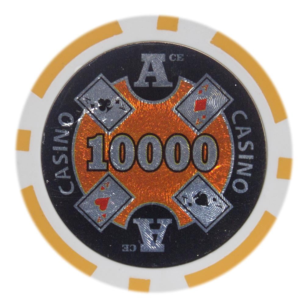 Cpac-10000-25 14 G Ace Casino - Dollar 10000, Roll Of 25