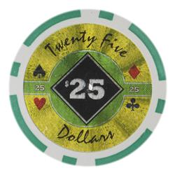 Cpbd-25-25 14 G Black Diamond Casino - Dollar 25, Roll Of 25